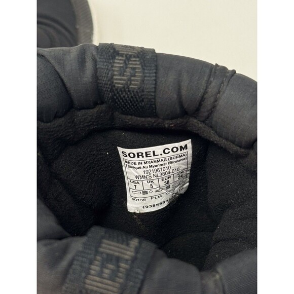 Sorel Out N About Puffy Mid Womens Boots Black Insulated Waterproof Winter US 7 - Picture 7 of 7